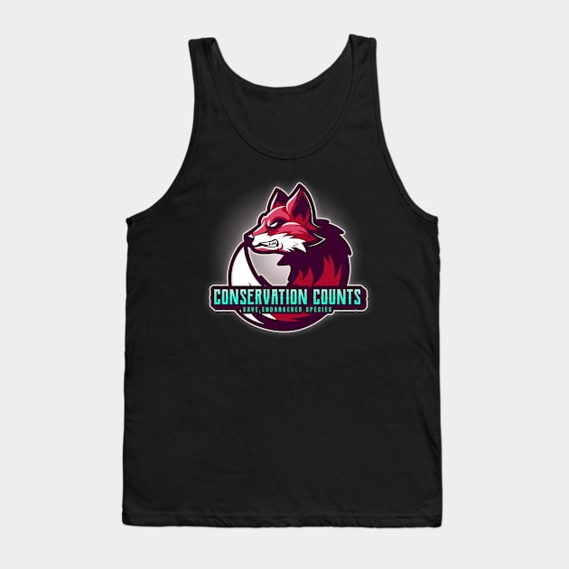 Conservation Counts Save the Endangered Tank Top by Zipora